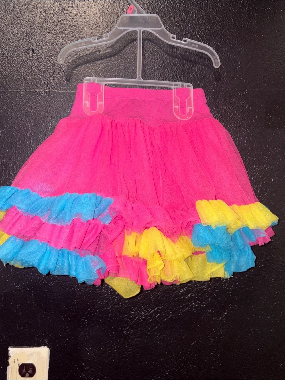 Jona Michelle Girls' Multi Layered Tutu Skirt, Bright Colors Size 5/6
